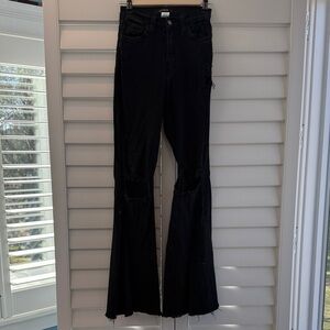 Elegant Black Flare Jeans for Women